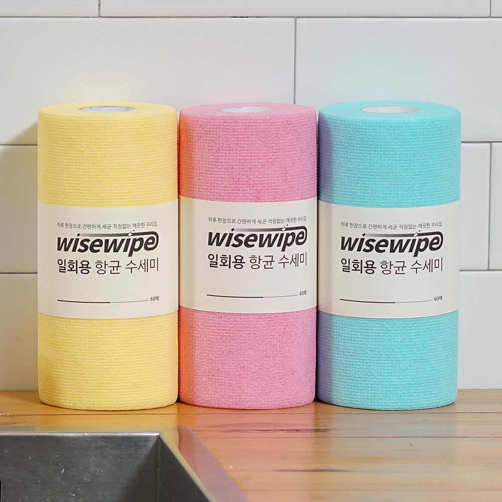 WISEWIPE Disposable dish scrub, Roll scouring pad