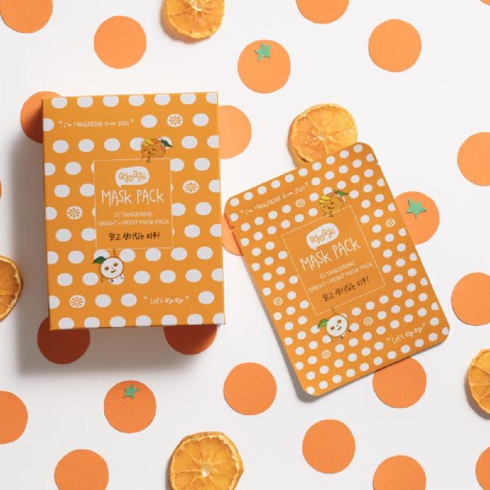 Qyo Qyo TanGerine Bright + Moist Mask Pack