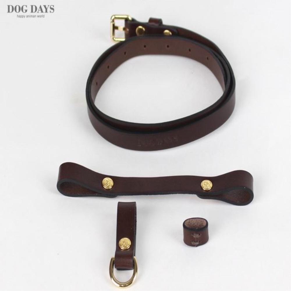 Premium leather harness I type (Brown)