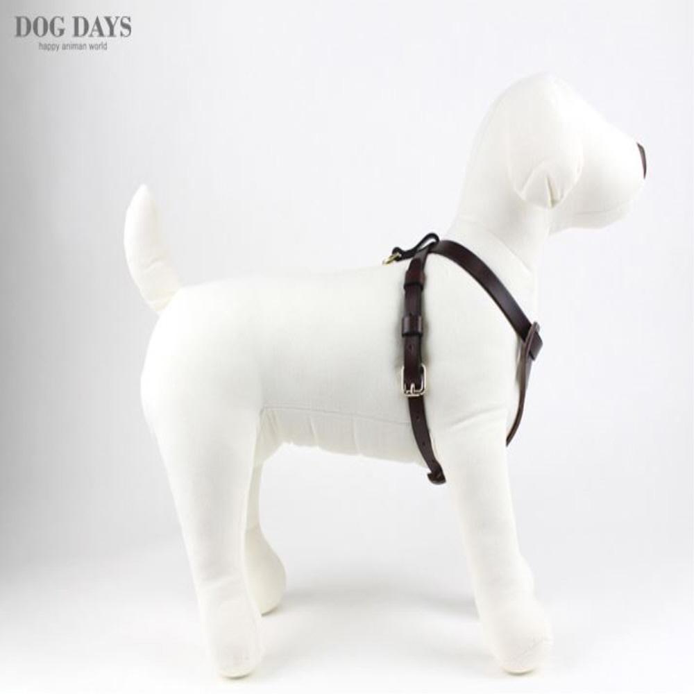 Premium leather harness T type (Brown)