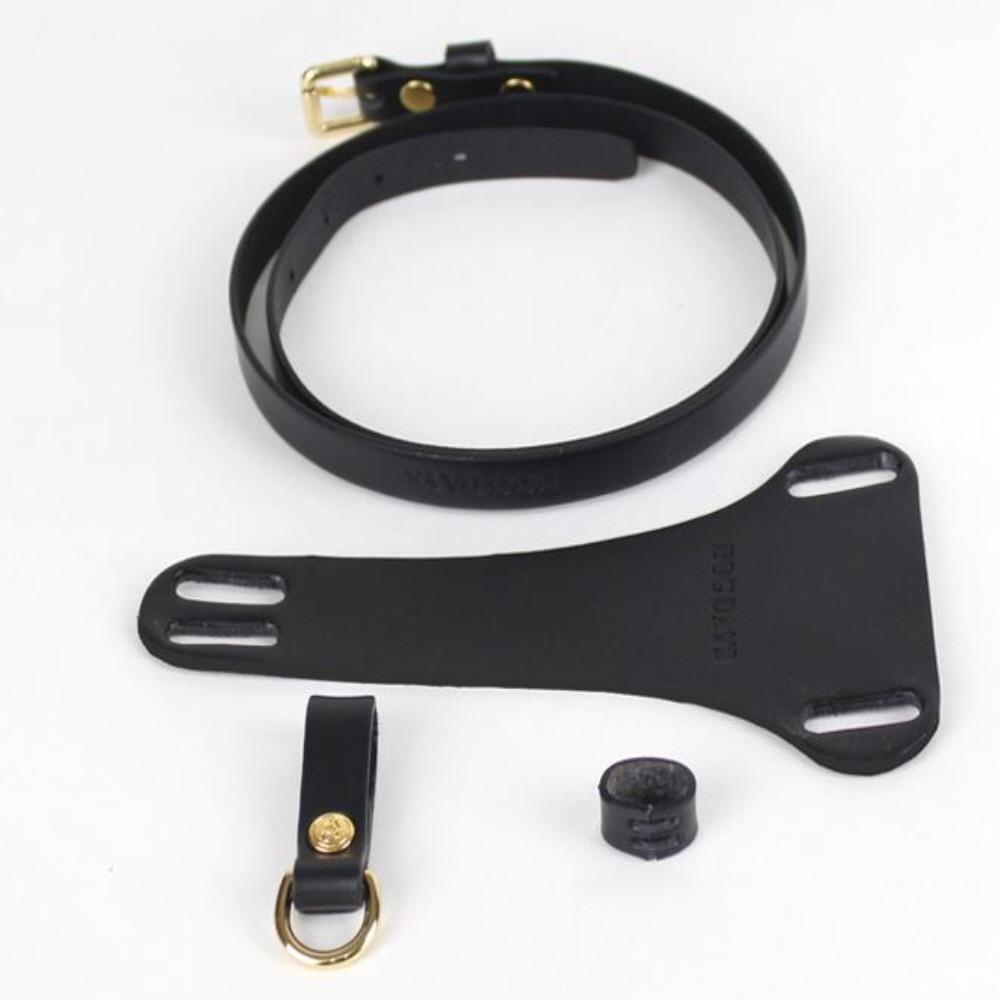 Premium leather harness T type (Black)