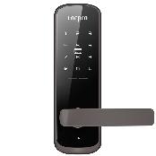 Tubular Smart Door Lock for Wooden Door T150 Smart Function Easy Open Metal Brown Passcodes RF Tag