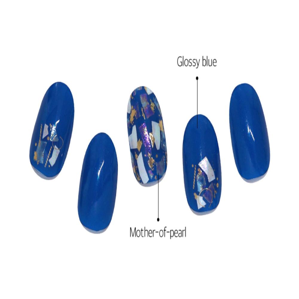 Semi-curing Gel Nail Sticker - Crush Blue