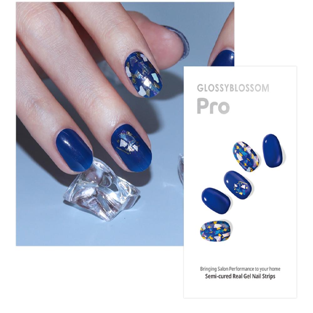 Semi-curing Gel Nail Sticker - Crush Blue