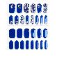 full image Semi-curing Gel Nail Sticker - Crush Blue