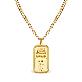 full image Gold Bar Flex Necklace Gold XS