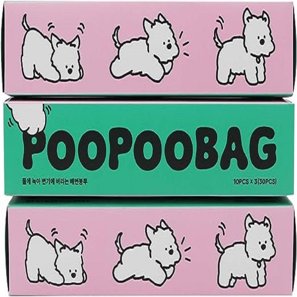 Barrrk. Flushable Compostable Dog waste Bags, 60bags 6rolls 100% Eco Friendly, Ultra Thick, Convenie