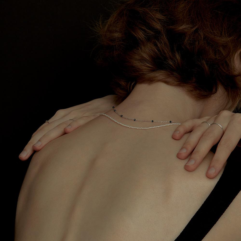 Blue d Sliver Necklace